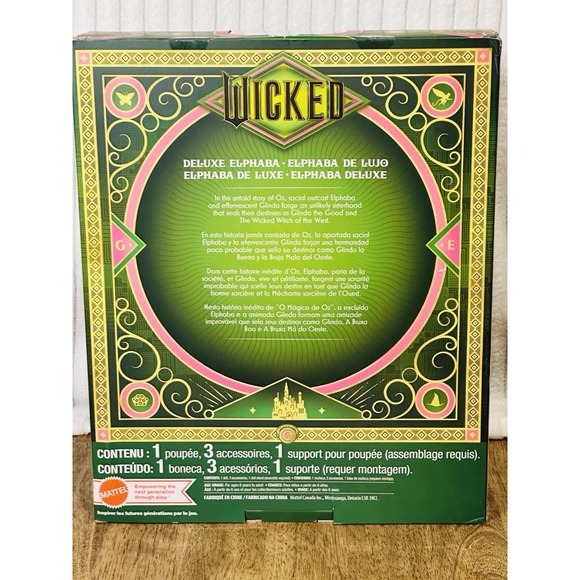 Mattel Wicked Movie Deluxe Elphaba Doll New in Box Collector Edition Toy - Picture 7 of 7